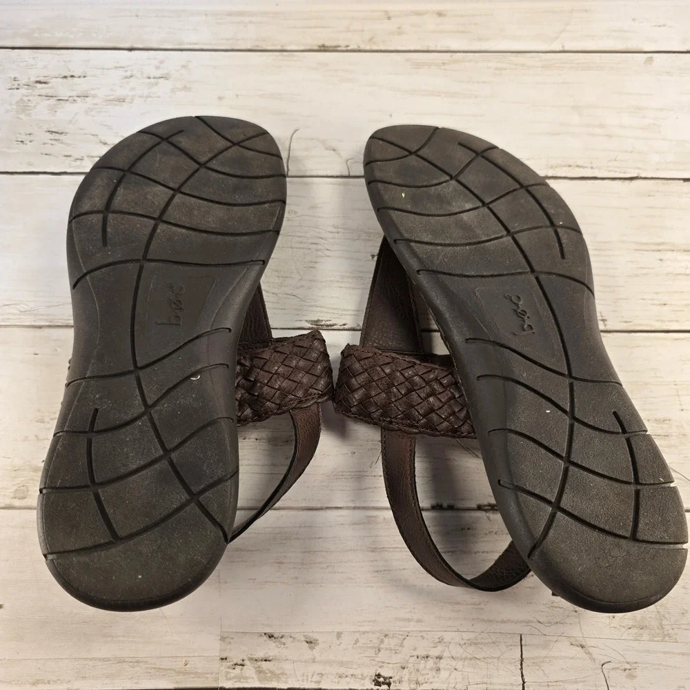 b.o.c. Born Concept Womens Brown Woven Thong Slingback Sandals Z49406 Size 7M - Picture 5 of 7